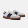Timberland Zapatilla Lisbon Street Blanco y Azul White Full Grain Hombre