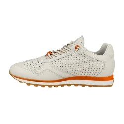 Cetti Zapatilla Casual C-848 Ante Star Blanco Naranja Nature Off White-Cuero Hombre