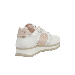 Cetti Zapatilla Casual C-849 Sra Blanco Beige Nature Rejilla Blanco Mujer
