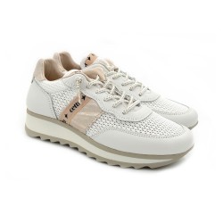 Cetti Zapatilla Casual C-849 Sra Blanco Beige Nature Rejilla Blanco Mujer