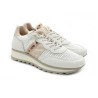 Cetti Zapatilla Casual C-849 Sra Blanco Beige Nature Rejilla Blanco Mujer