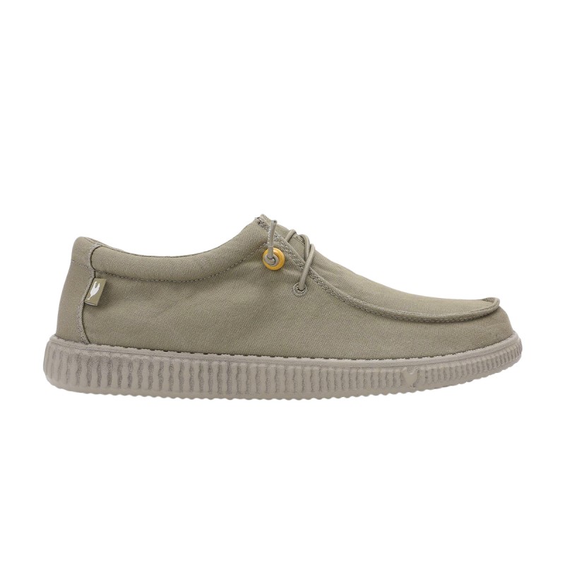 Pitas Zapatilla Wallabi Washed Verde Tortola Hombre