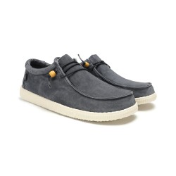 Pitas Zapatilla Wallabi Washed Azul Aqua Periscope Hombre