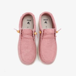 Pitas Zapatilla Wallabi Washed Rosa Mujer