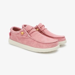 Pitas Zapatilla Wallabi Washed Rosa Mujer