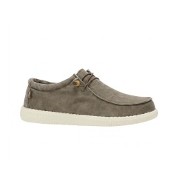 Pitas Zapatilla Wallabi Washed Gris Taupe Hombre