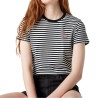 Levis Camiseta Perfect Rayas Blanco y Negro Mujer