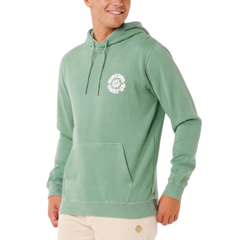 Rip Curl Sudadera Pacific Rinse Hood Fleece Verde Aloe Hombre