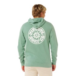 Rip Curl Sudadera Pacific Rinse Hood Fleece Verde Aloe Hombre