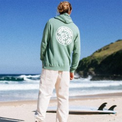 Rip Curl Sudadera Pacific Rinse Hood Fleece Verde Aloe Hombre