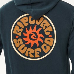 Rip Curl Sudadera Pacific Rinse Hood Fleece Azul Oscuro Dark Navy Hombre