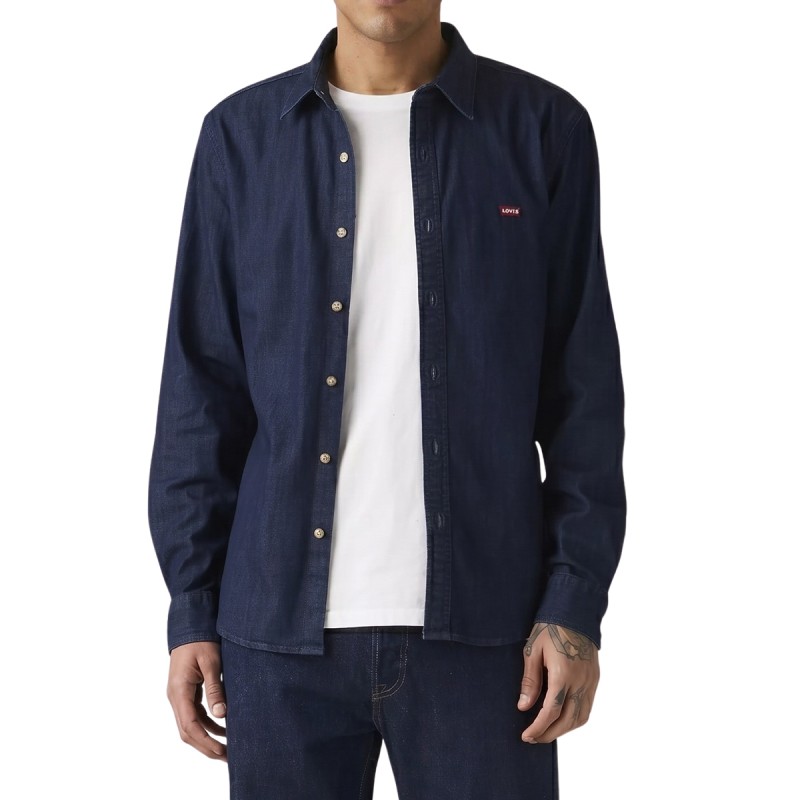 Levis Camisa Battery Housemark Slim Azul Oscuro Dark Wash Hombre