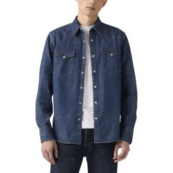 Levis Camisa Barstow Azul Vaquero Solucell Western Blue Hombre