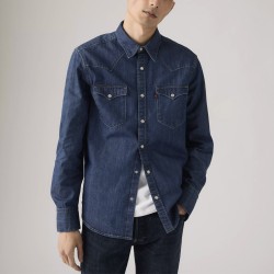 Levis Camisa Barstow Azul Vaquero Solucell Western Blue Hombre