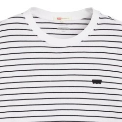 Levis Camiseta Favorite Rayas Blanca y Negra White Black Mujer