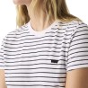 Levis Camiseta Favorite Rayas Blanca y Negra White Black Mujer