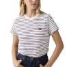 Levis Camiseta Favorite Rayas Blanca y Negra White Black Mujer