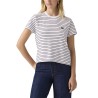 Levis Camiseta Favorite Rayas Blanca y Negra White Black Mujer
