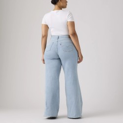 Levis Pantalón Vaquero Jeans 318 Shaping Wide Azul Claro Glass of Water Mujer
