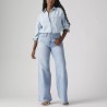 Levis Pantalón Vaquero Jeans 318 Shaping Wide Azul Claro Glass of Water Mujer
