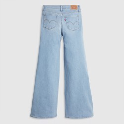 Levis Pantalón Vaquero Jeans 318 Shaping Wide Azul Claro Glass of Water Mujer