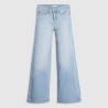 Levis Pantalón Vaquero Jeans 318 Shaping Wide Azul Claro Glass of Water Mujer