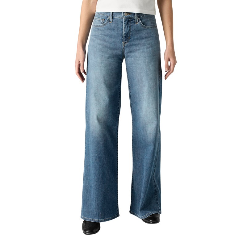 Levis Pantalón Vaquero Jeans 318 Shaping Wide Azul Cool Satisfaction Mujer