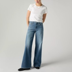 Levis Pantalón Vaquero Jeans 318 Shaping Wide Azul Cool Satisfaction Mujer