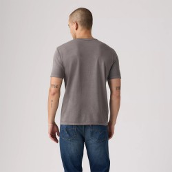 Levis Camiseta Original Gris Garment Dye Smoked Pearl Hombre