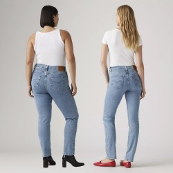Levis Pantalón Vaquero Jeans 724 High Rise Azul Medium Stretch Mujer
