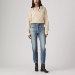 Levis Pantalón Vaquero Jeans 501 Crop Lightweight Azul Low Stretch Mujer