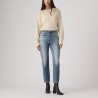 Levis Pantalón Vaquero Jeans 501 Crop Lightweight Azul Low Stretch Mujer