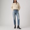 Levis Pantalón Vaquero Jeans 501 Crop Lightweight Azul Low Stretch Mujer