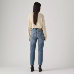 Levis Pantalón Vaquero Jeans 501 Crop Lightweight Azul Low Stretch Mujer