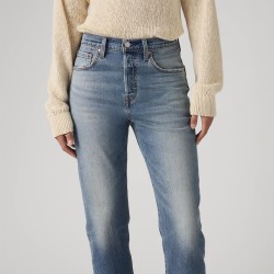 Levis Pantalón Vaquero Jeans 501 Crop Lightweight Azul Low Stretch Mujer