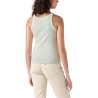 Levis Camiseta Sin Mangas Essential Racer Verde Pale Blue Garment Dye Mujer