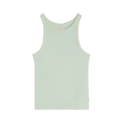 Levis Camiseta Sin Mangas Essential Racer Verde Pale Blue Garment Dye Mujer