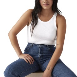 Levis Camiseta Sin Mangas Essential Racer Blanco White Mujer