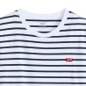 Levis Camiseta Perfect A Rayas Blanco Negro Caviar Mujer