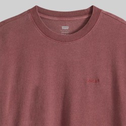 Levis Camiseta Red Tab Vintage Rojo Post Grunge Wash Roan Rouge Hombre