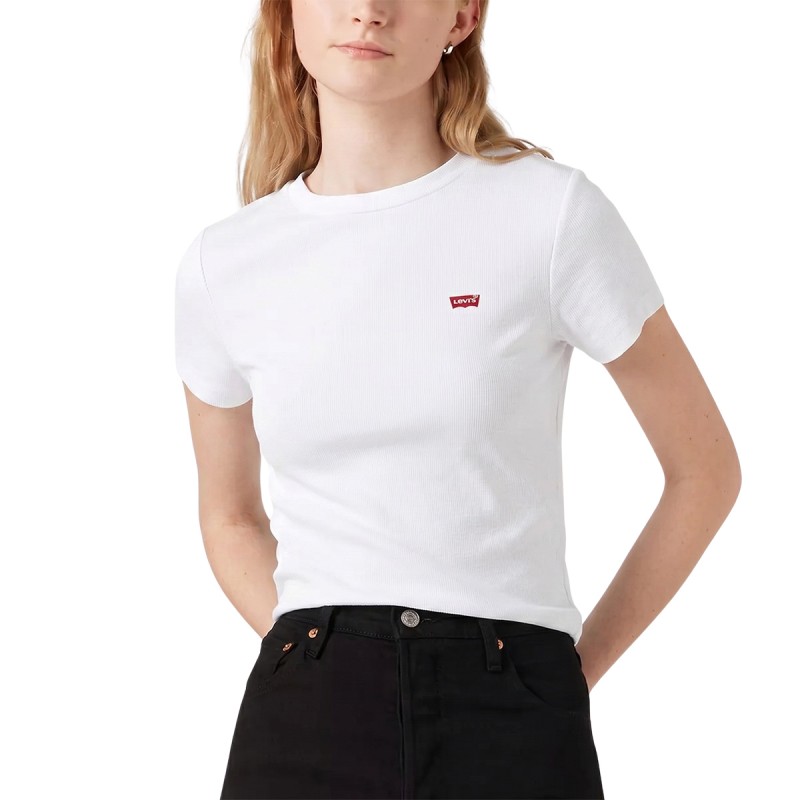 Levis Camiseta Essential Sporty Blanco White Mujer
