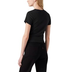 Levis Camiseta Essential Negro Caviar Cotton Mujer