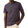 Levis Camiseta SS Original A Rayas Azul Burdeos Blanco Andor Stripe Navy Blazer Hombre