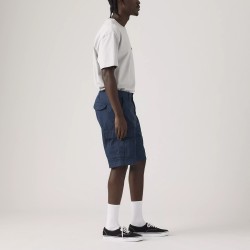 Levis Pantalón Corto Carrier Cargo Azul Dress Blues Lightweight Canvas Hombre