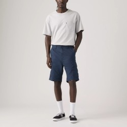 Levis Pantalón Corto Carrier Cargo Azul Dress Blues Lightweight Canvas Hombre