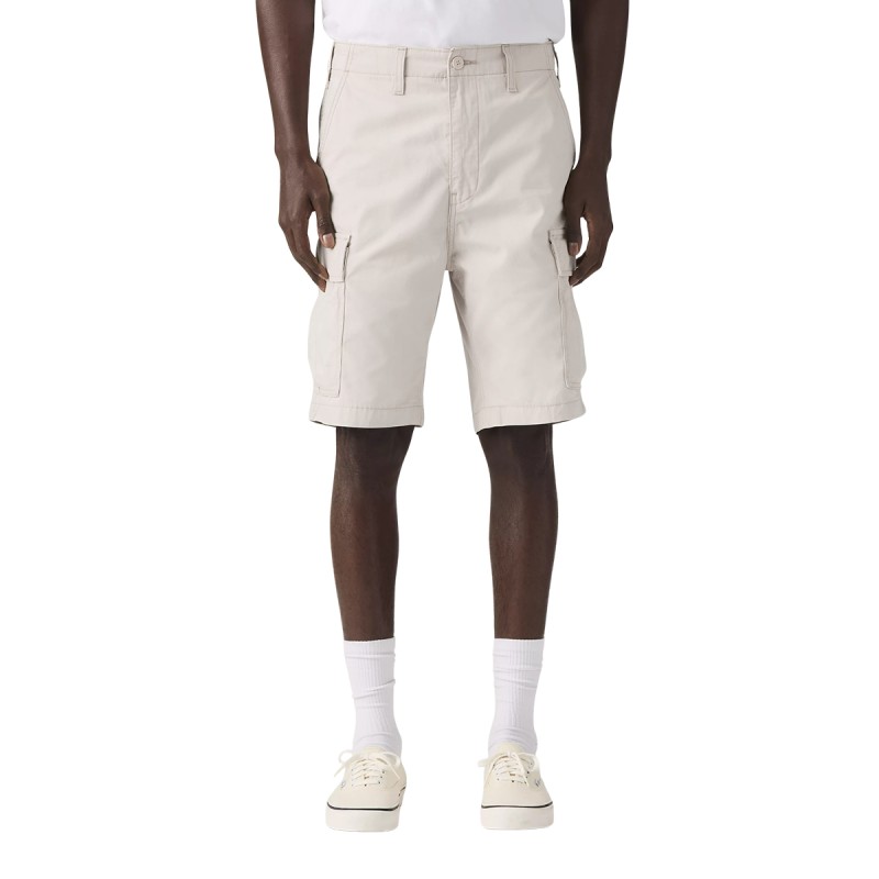 Levis Pantalón Corto Carrier Cargo Blanco Pumice Stone Lightweight Canvas Hombre