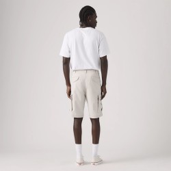 Levis Pantalón Corto Carrier Cargo Blanco Pumice Stone Lightweight Canvas Hombre