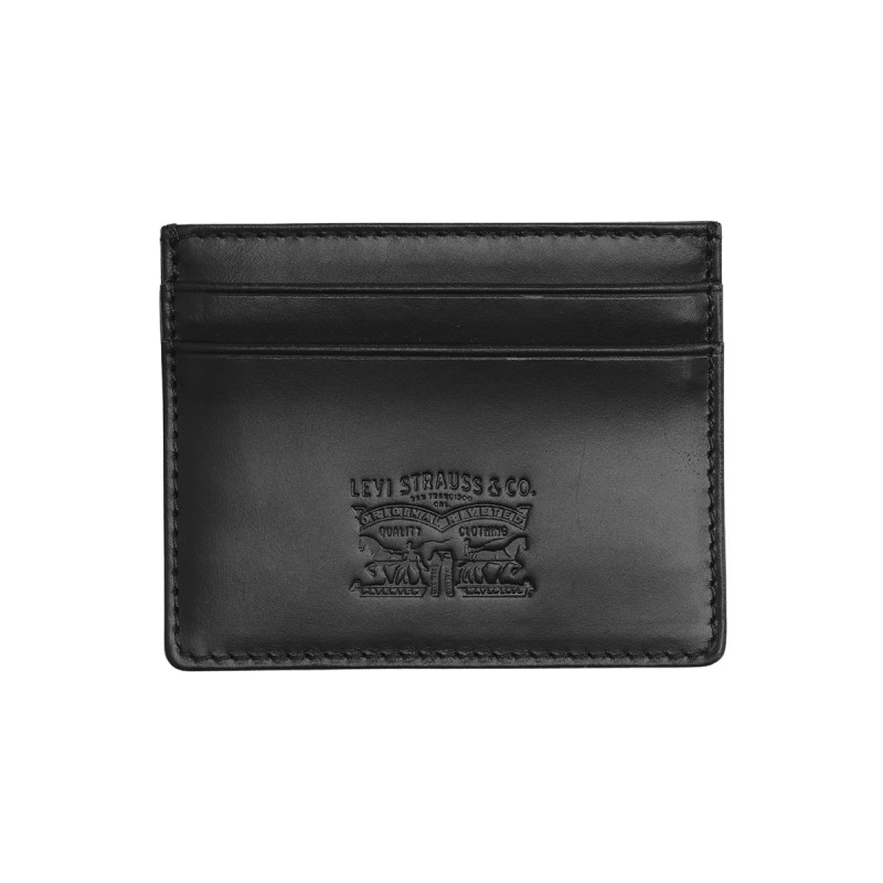 Levis Cartera Leather Card Negro Black Unisex