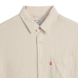 Levis Camisa Sunset 1 Pocket Crema Pumice Stone Cotton Linen Hombre
