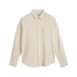 Levis Camisa Sunset 1 Pocket Crema Pumice Stone Cotton Linen Hombre